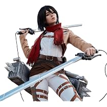 Amazon.co.jp: 進撃の巨人 ミカサ アッカーマン 風 ウィッグ キャラ
