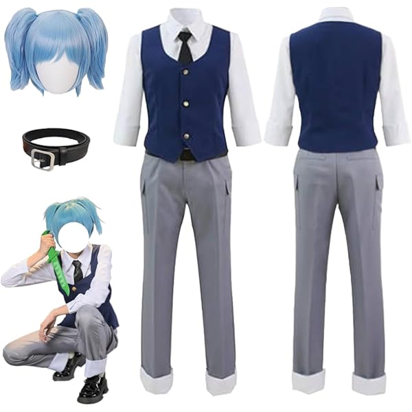 Amazon.co.jp: 暗殺教室 潮田渚 コスプレ 制服 ウィッグ付き 大人用