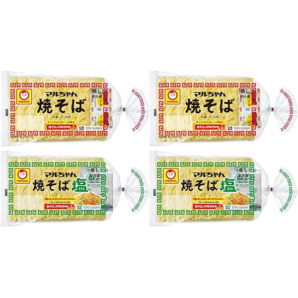 Amazon.co.jp: [冷蔵]東洋水産 マルちゃん焼きそば 4種セット 各1個