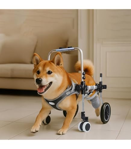 Amazon.co.jp: 犬用車いす 大型犬用車椅子 4輪 フルサポート