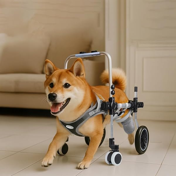 中型犬　犬用車椅子　4輪 犬用補助輪 SMサイズ 四輪 犬用車椅子 車いす 犬用 介助用品 犬