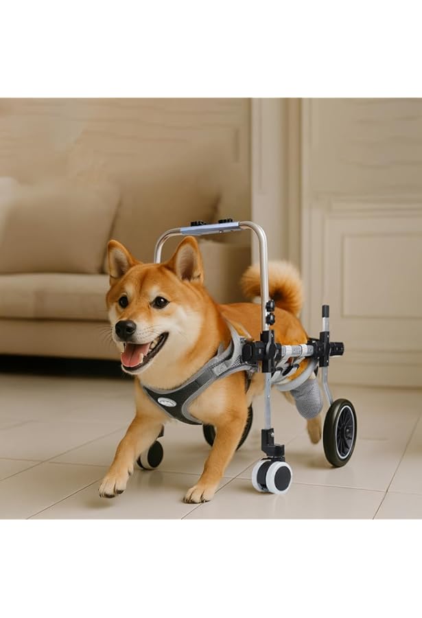 Amazon.co.jp: 中型犬用2輪歩行器 車いす コーギー 柴犬等 M
