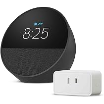 Amazon.co.jp: 【セット買い】Echo Spot ブラック + Amazonベーシック