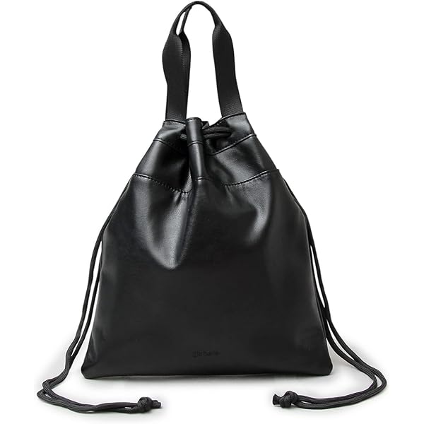 Amazon.co.jp: Prada ブラック ナイロンとレザー 巾着ポーチ 1NA369