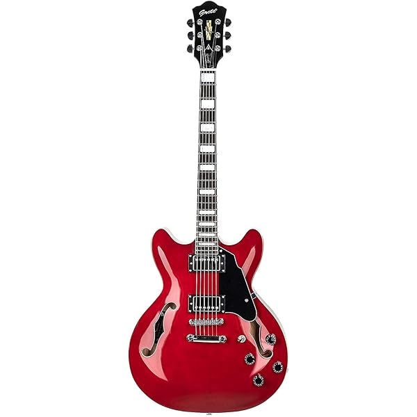 Amazon | GROTE 335 style Jazz Electric Guitar with Bigsby Semi 