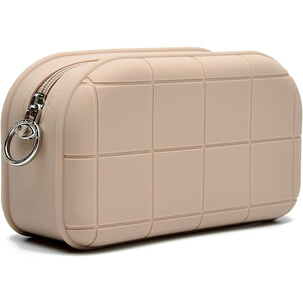 BS-MALL Silikon Make-up-Tasche 2er Set – Transparent, Wasserdicht, Leicht Zu Reinigen