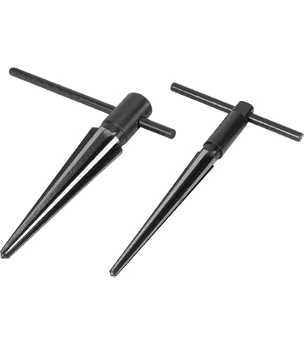 General Tools 131 Screwdriver Handle Reamer – 1/8" To 1/2" Capacity For Steel, Brass, Aluminum, Plastic & Wood