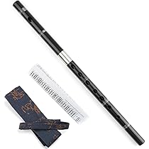 笛 Amazon | プラスチック 黒 日本忍笛 7本 二段フルート 楽器