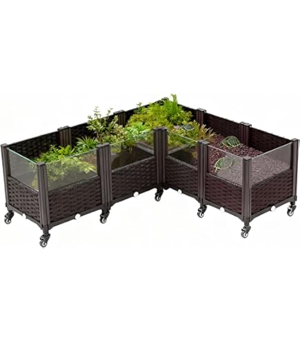 Amazon | Yubbuio 亀 水槽 大きい 透明 リクガメ ケージ カメの生息地