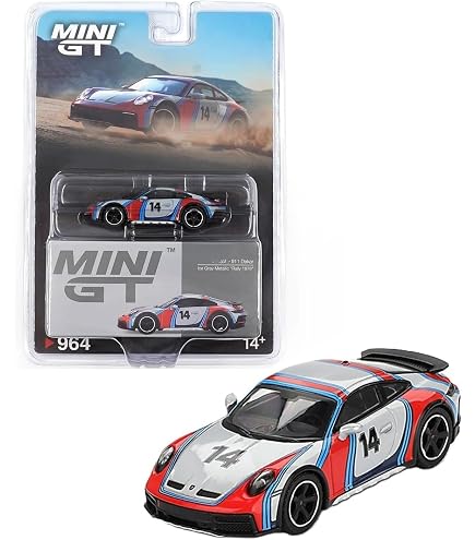 1:64 Diecast Model Car Compatible with Porsche 911 Dakar Black