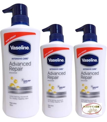 Amazon | ヴァセリン アドバンスドリペア ボディローション 3本セット