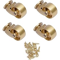 アンティーク風 真鍮製 キャスター 4個セット