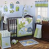 CoCaLo Turtle Reef 8 Piece Crib Bedding Set, Aqua/Green by Cocalo