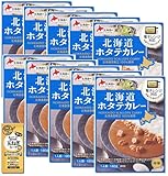 ベル食品 北海道ホタテカレー 180g(10食) 北海道産帆立100%使用 電子レンジ対応 コラーゲン玉ねぎスープ1食付き