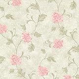 Mirage 2530-20520 Louise Vintage Floral Trail Wallpaper, Green by Mirage