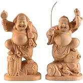 布袋・大黒・恵比寿・中国・置物・縁起物・仏教美術・骨董・真鍮