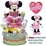 出産祝い ディズニー おむつケーキ 女の子 Disney 大きいミニーマウス 内祝い ダイパーケーキ パンパース (M)