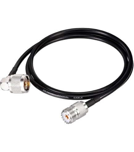 Bingfu BNC Male To Female Coax Cable - 2ft RG58, 50 Ohm, For Microphone Systems, CB Radios, Antennas & Rack Mounts