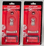 2 Glass and Paint Safety Scrapers with 5 Blades Each, Available in Blue, Red, or Yellow (Red) [並行輸入品