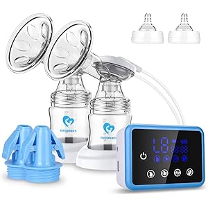 搾乳器 電動 Bellababy さく乳器 ダブルポンプ BPAフリ 母乳保存バッグ 10個付き 日本語説明書付き