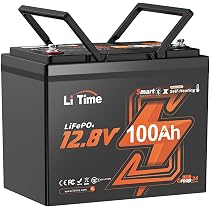 Amazon | LiTime 12V 100Ah リン酸鉄リチウムイオンバッテリー