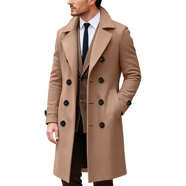 Amazon | London Fog トレンチコート メンズ 両前 ベルト付き アイ