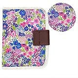 よつば洋品店オリジナル リバティ 母子手帳ケース ≪日本製≫ マーガレットアニー(ピンク＆(/ブルー) 【QO-YY137】