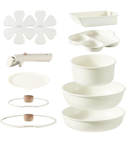 Amazon.co.jp: セラポット鍋セット (オフホワイト) : ホーム＆キッチン