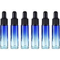 Amazon.co.jp: スポイトボトル 10ml 6個 遮光瓶 ブルーグラデーション