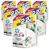 【ケース販売】アリエール バイオサイエンス 科学x自然で洗浄力の限界突破 微香 洗濯洗剤 液体 詰め替え 約2.2倍(1430g)×6袋