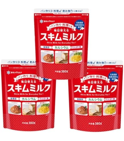 Amazon | 北海道スキムミルク 360g×2袋セット | 雪印メグミルク