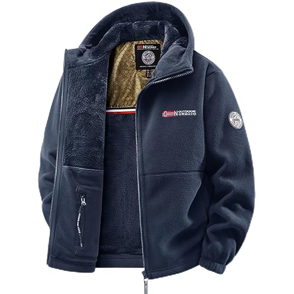 Amazon.co.jp: Geographical NorwayダウンジャケットWinter Hood Navy