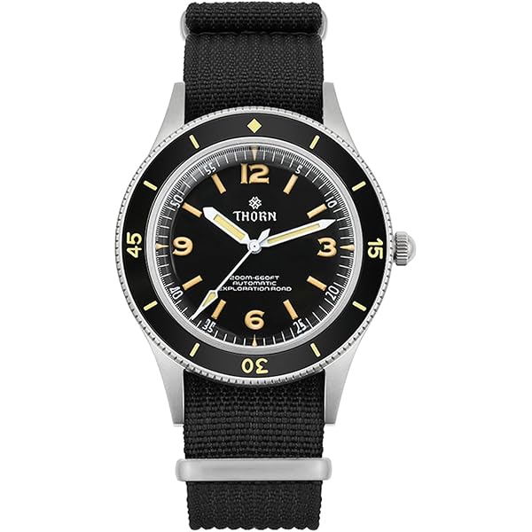 Amazon | TACTICAL FROG Thorn BB58 メンズ腕時計 39mm ブラック