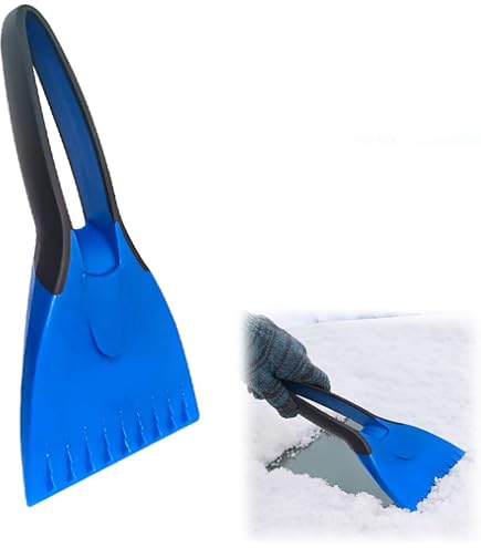 Amazon.co.jp: 霜取りヘラ 雪かき スノーブラシ アイススクレーパー