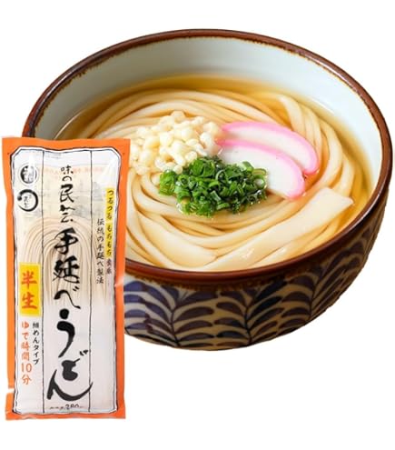 Amazon.co.jp: [ 和食麺処サガミ ] 味の民芸 手延べうどん（ 乾麺