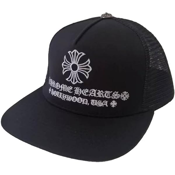 クロムハーツ ベースボールキャップ 帽子 コットン ブラック 極美品 70616 クロムハーツベースボールデニムキャップヘアリークロス|クロムハーツ