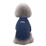 AmzBarley 犬服 秋冬 シャツ 長袖 前開き ボタン型 ふわふわ 暖かい 防寒 保温 厚手 あたたかい 可愛い ドッグウェア 小型犬 中型犬 犬 服 秋 冬 おしゃれ 伸縮性 ドッグウェア ルームウェア 抜け毛対策 部屋着 お出かけ 散歩 犬の服 ペット服