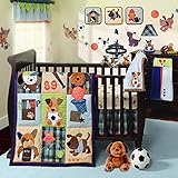 Lambs & Ivy Bow Wow 9-Piece Crib Bedding Set by Lambs & Ivy