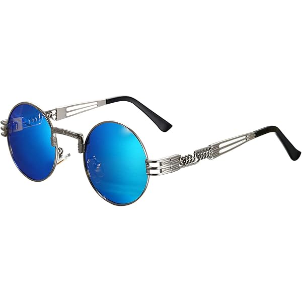 GDC round sunglasses ブルー Amazon.co.jp: Round Sunglasses, Polarized Fashion Round