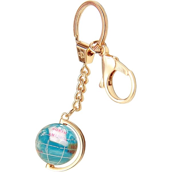 Amazon.co.jp: ＜ 天然石地球儀キーホルダー （ホワイト）※袋入り