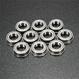 Kitoola 10ピース MF106ZZ 6x10x3mm フランジボールベアリング