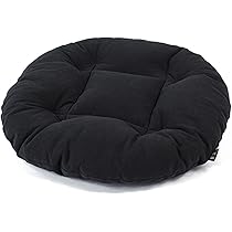 黒の円形フロアクッション ハートマークショップ】フロアクッション 低反発 高反発 2層構造