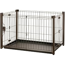 Amazon | 折りたたみアルミペットサークル 90-60 BR | リッチェル