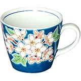 九谷焼 青郊窯 マグカップ 桜 四季の花 SK-157