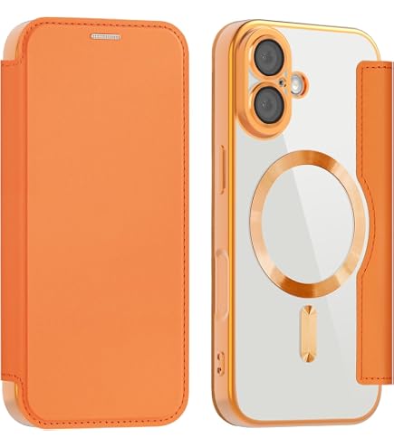 Amazon.co.jp: MuZiF iPhone 17 用 ケース 手帳型 クリア Magsafe対応