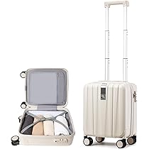 Hankeキャリーケース ベージュ M/64L Amazon.co.jp: [Hanke] スーツケース フロントオープン ワイド