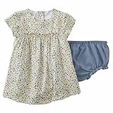 Little Wonders幼児女児2 pc花シャンブレードレス&パンティセット