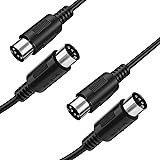 MIDI ケーブル 5ピン DIN 2本 0.3m MIDIコード wuernine 電子楽器 音楽機器 インターフェースなど接続用