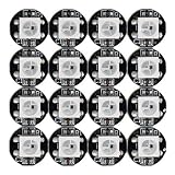 MOKUNGIT WS2812B LED Chips 100PCS Individually Addressable WS2812B White LED Chips with Black PCB He