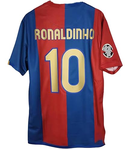 レア　バルセロナ　05/06 ユニフォーム　ロナウジーニョ　ゲームシャツ　T90 Amazon | レトロ 05-06 バルセロナ 10番 ロナウジーニョサッカー